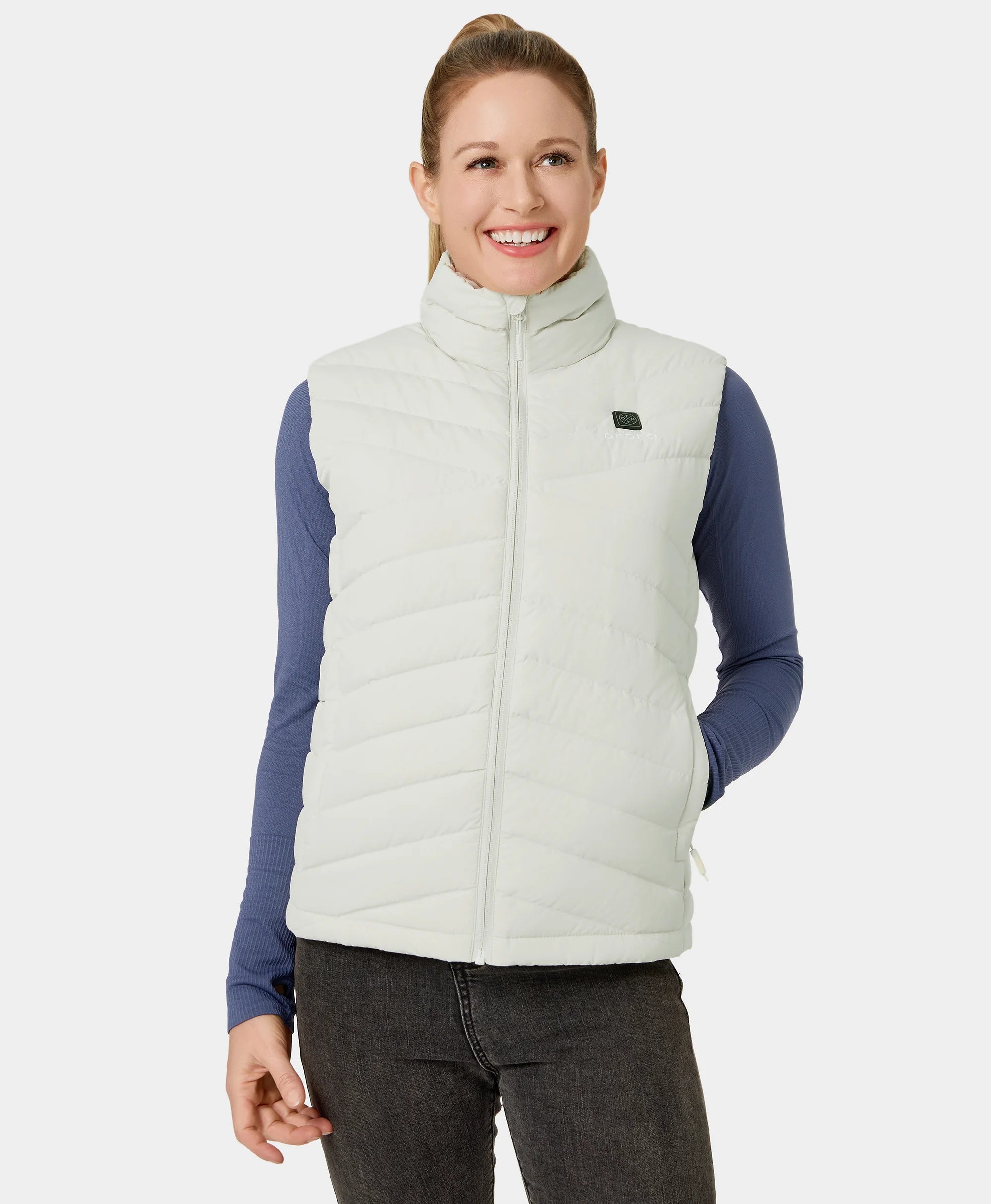 Women's Heated Lightweight Down Gilet - All Colours, Thumbnail 17