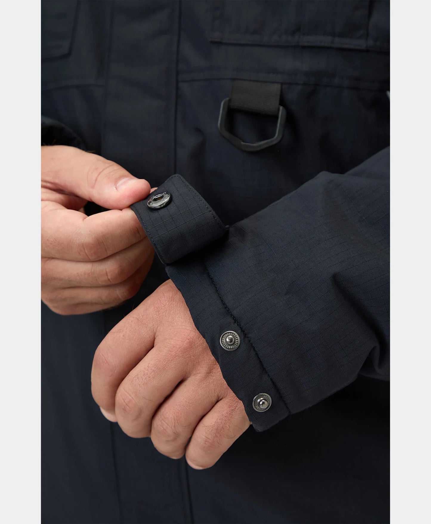 snap-closure cuffs