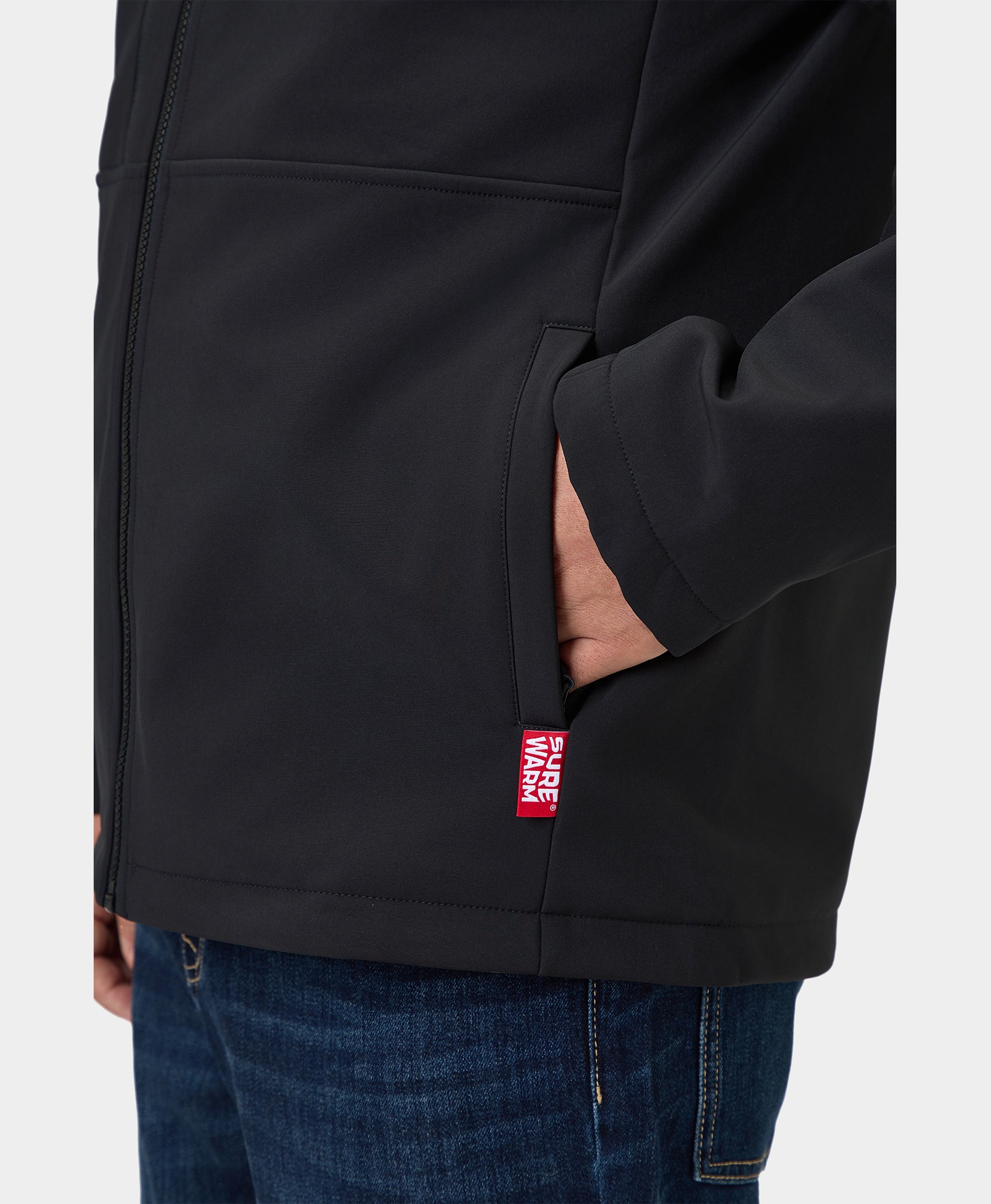 Maverick SureWarm® Men's 6-Zone Dual-Control Heated Softshell Jacket, Thumbnail 10
