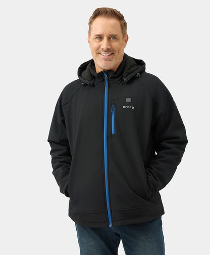 Men's Heated Jacket (4 Heating Zones) - Black & Blue