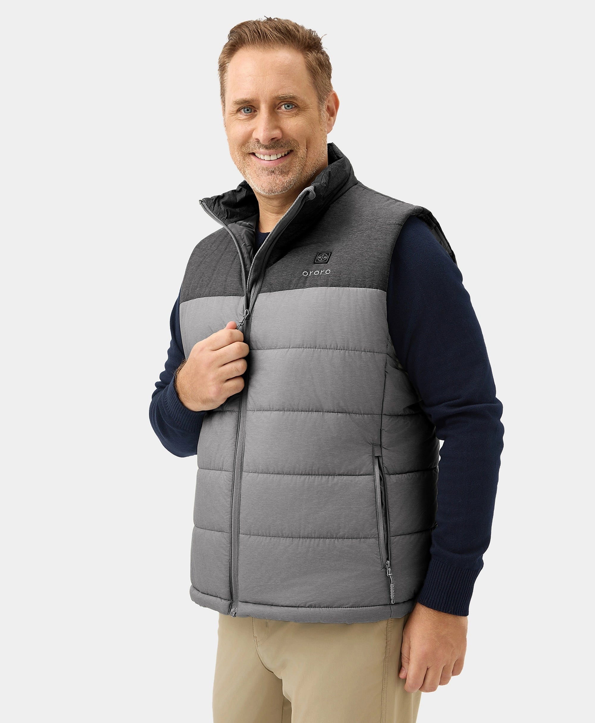 Men's Classic Heated Gilet - Flecking Grey