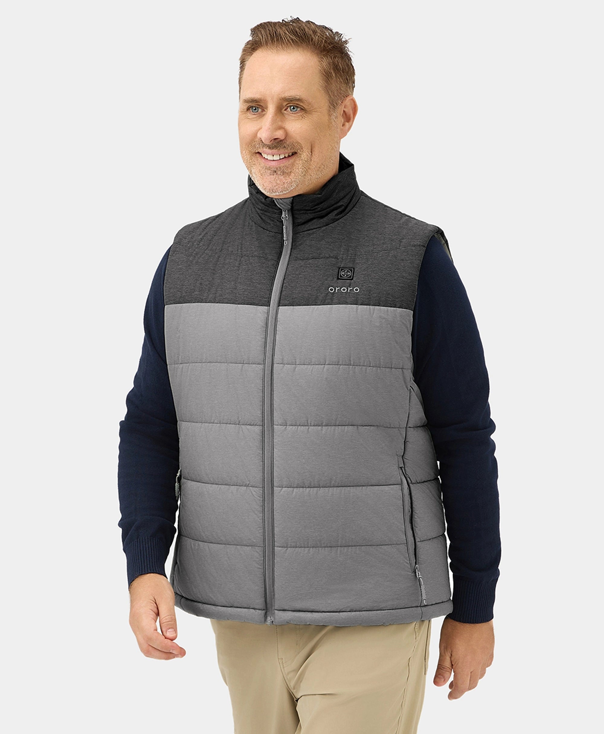 Men's Classic Heated Gilet - Flecking Grey