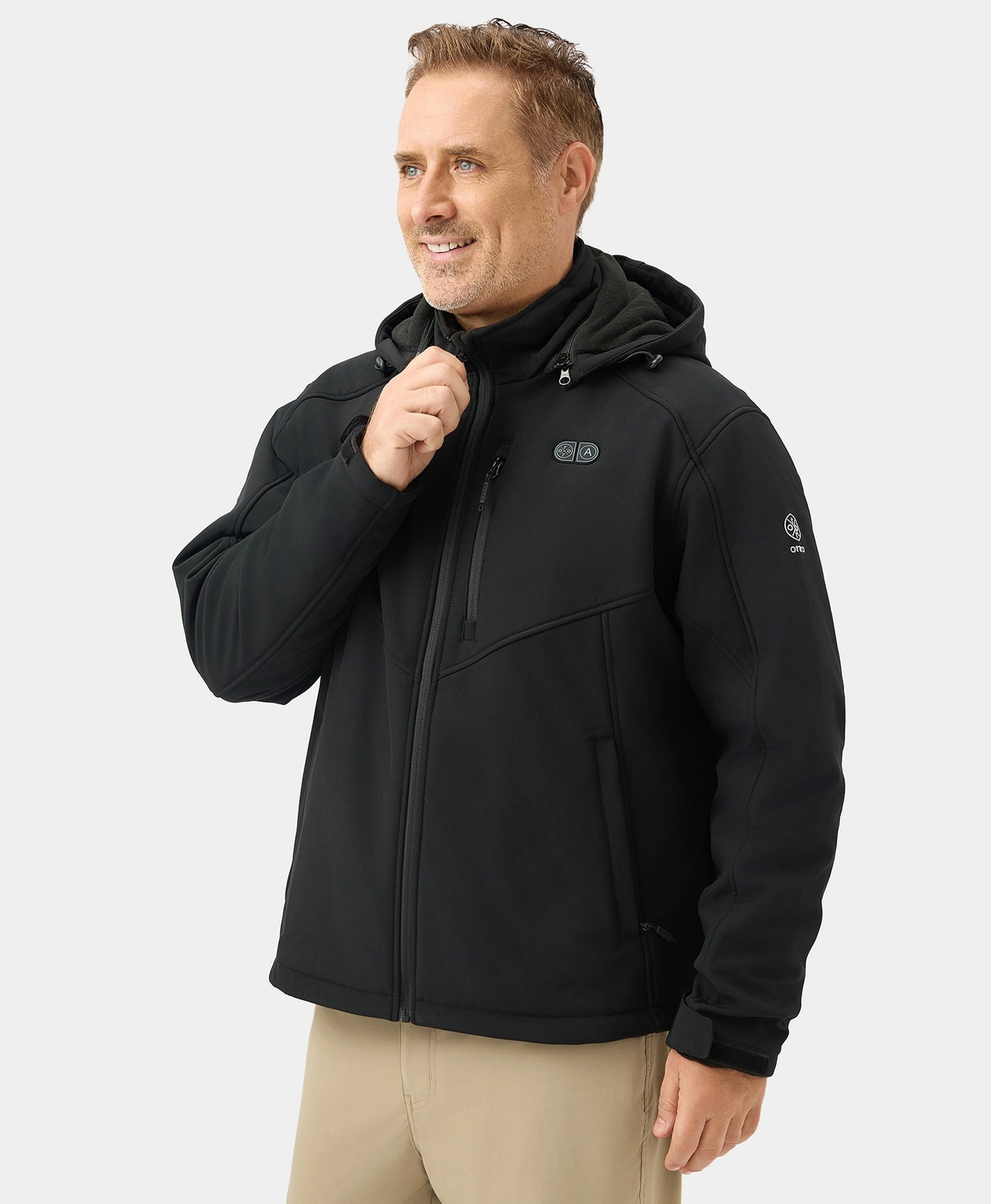 Men's Dual Control Heated Jacket With 5 Heating Zones (Chest Heating)