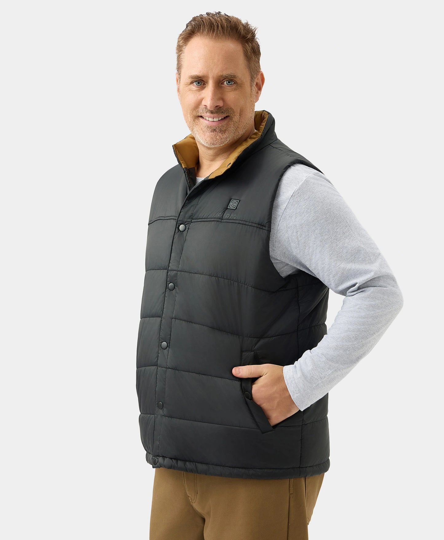 PuffLyte Men's 3-Zone Heated Lightweight Vest