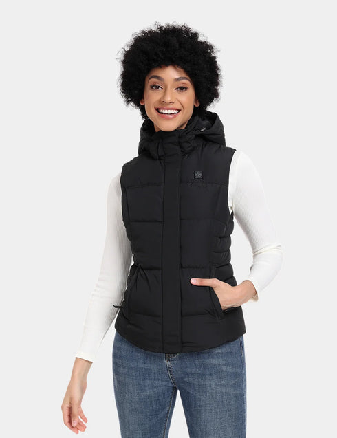 Women's Heated Down Vest - Slim Fit view 1