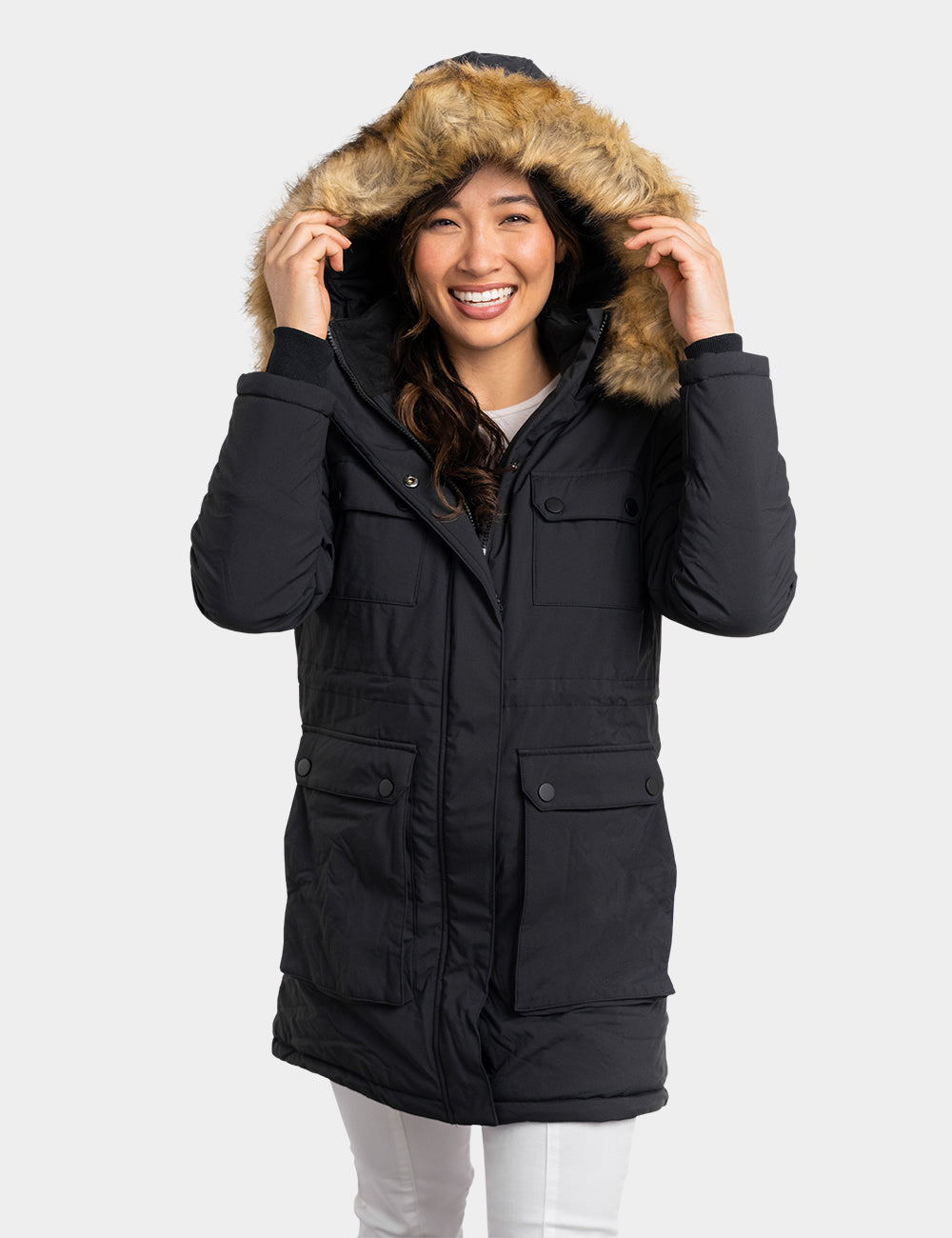 Women's Heated Thermolite® Parka - Black