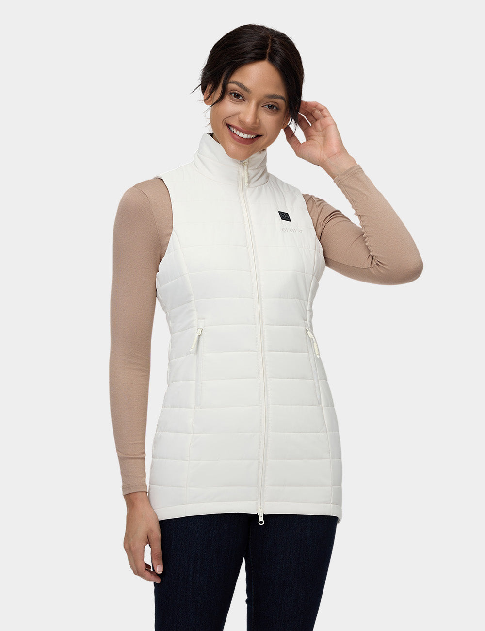 Tribeca Women's Heated Long Puffer Gilet, Thumbnail 70