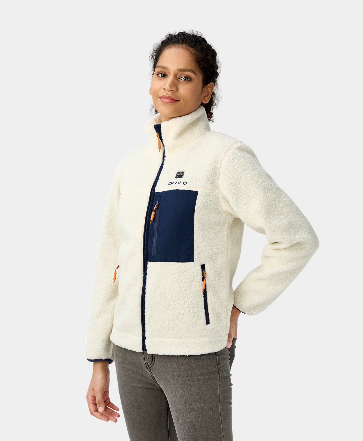 Women's Colorblock Recycled Fleece Heated Jacket