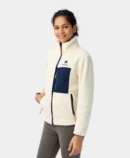 Women's Colorblock Recycled Fleece Heated Jacket