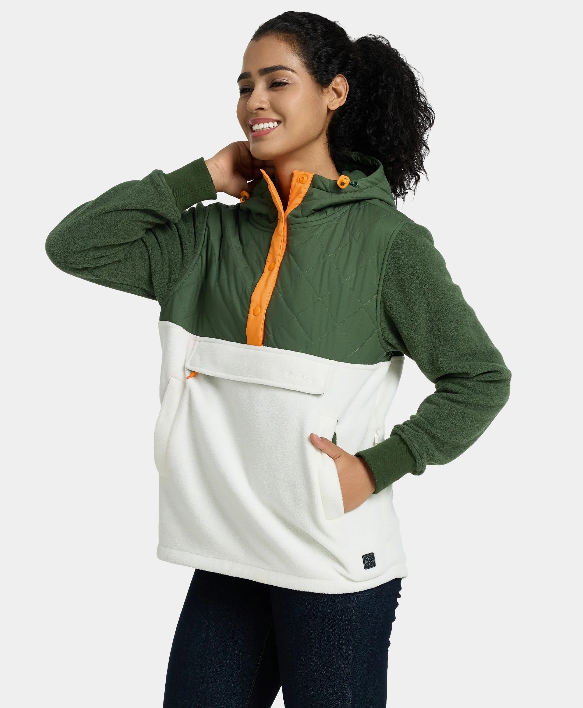 Final Sale - Daybreak Women's Colorblock Heated Anorak, Thumbnail 4