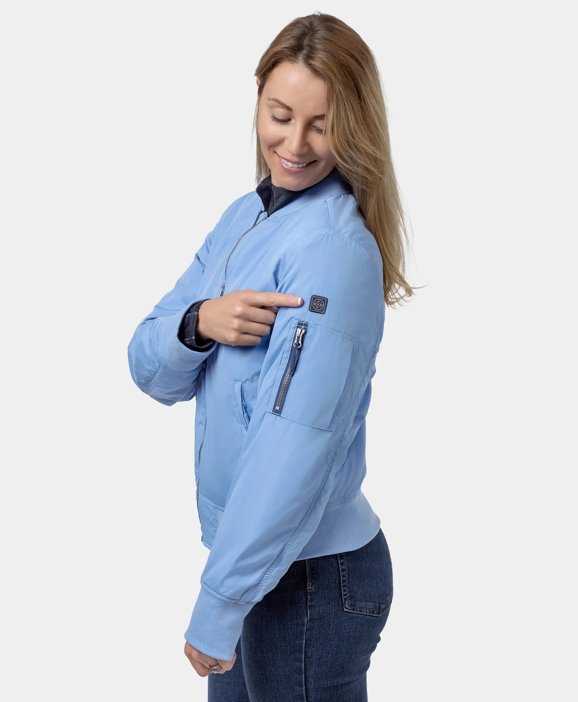 (Open-box) Cityscape Women's Heated Bomber Jacket, Thumbnail 18