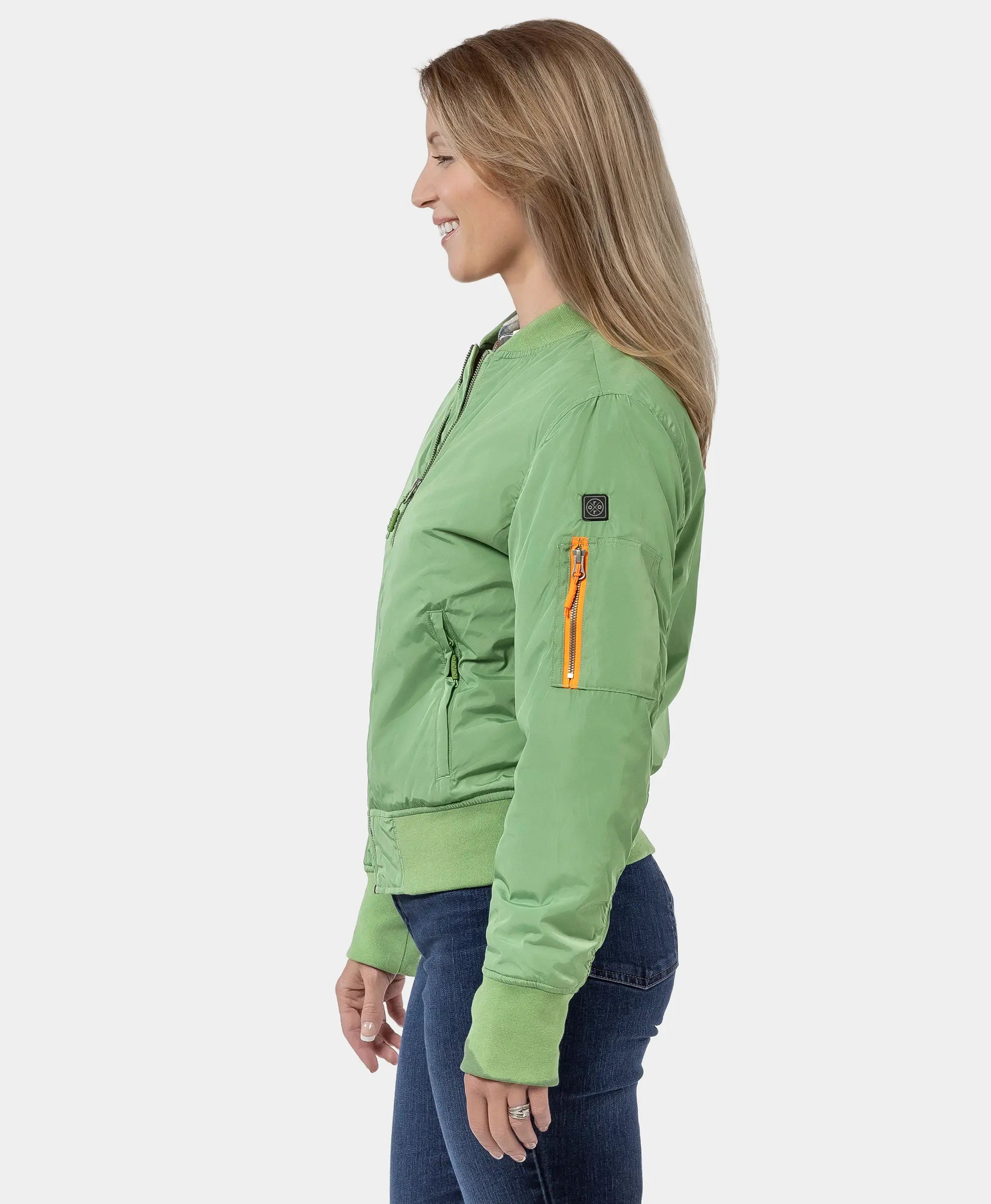 (Open-box) Cityscape Women's Heated Bomber Jacket, Thumbnail 5