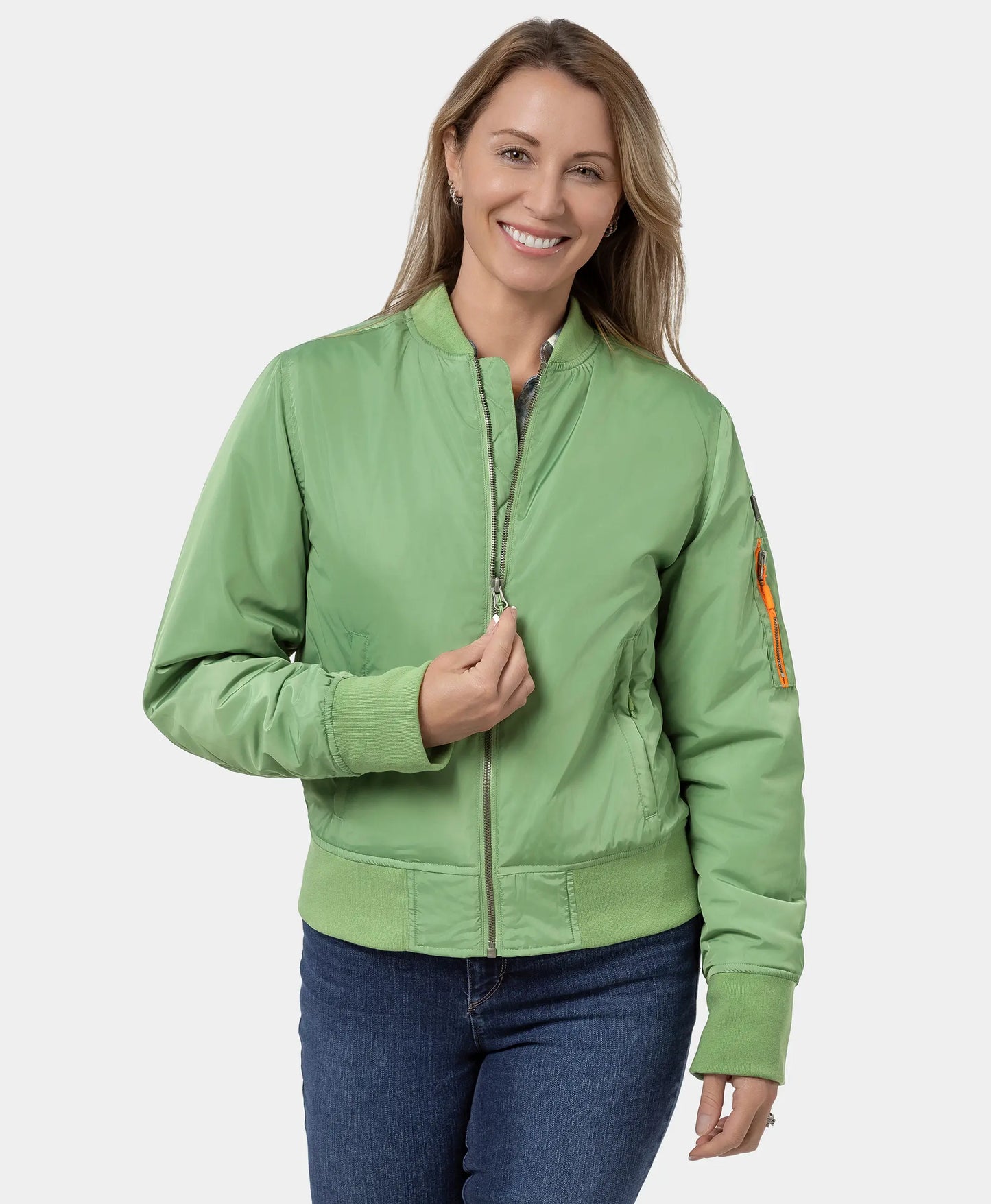 Cityscape Women's Heated Bomber Jacket