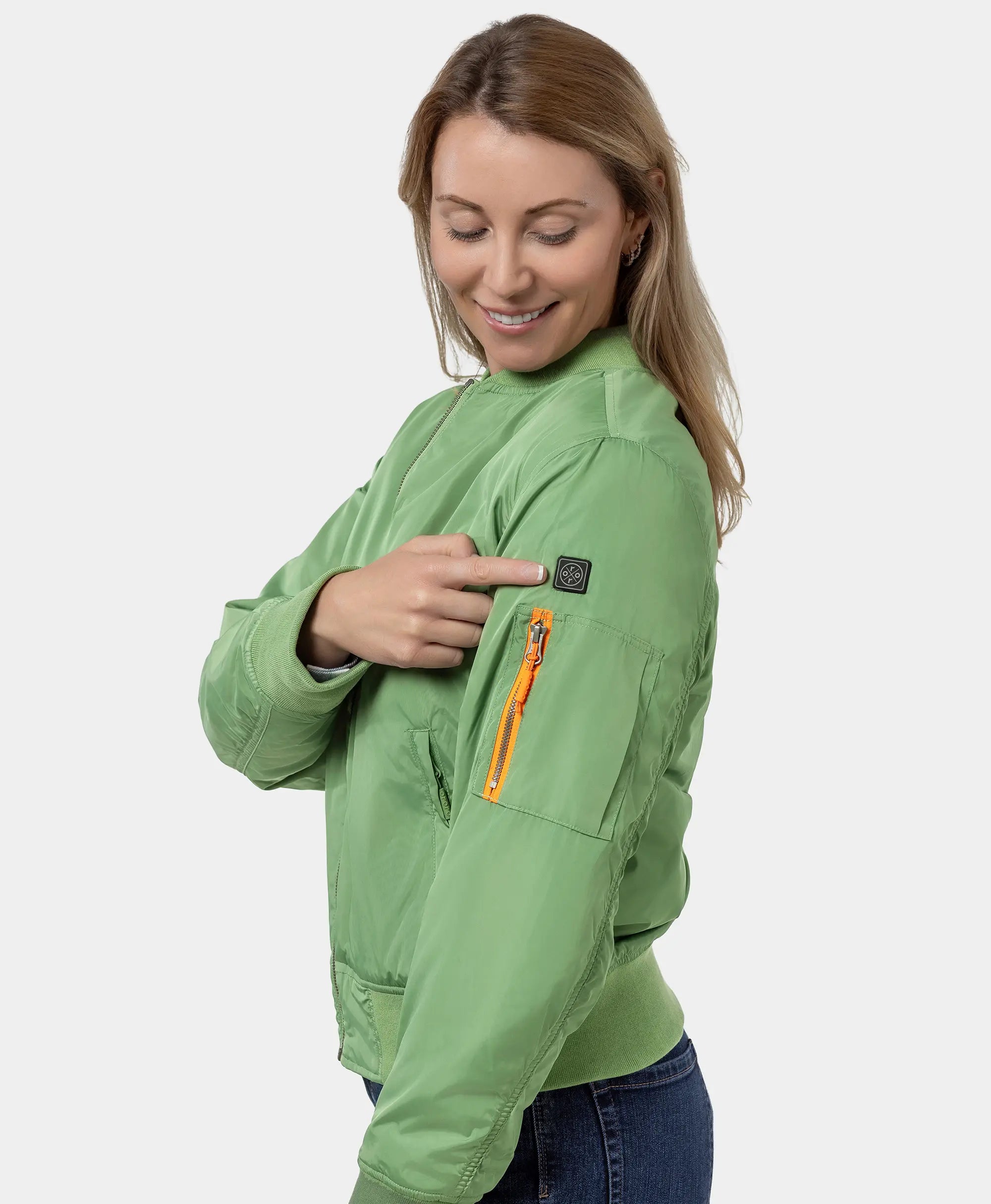 (Open-box) Cityscape Women's Heated Bomber Jacket, Thumbnail 6