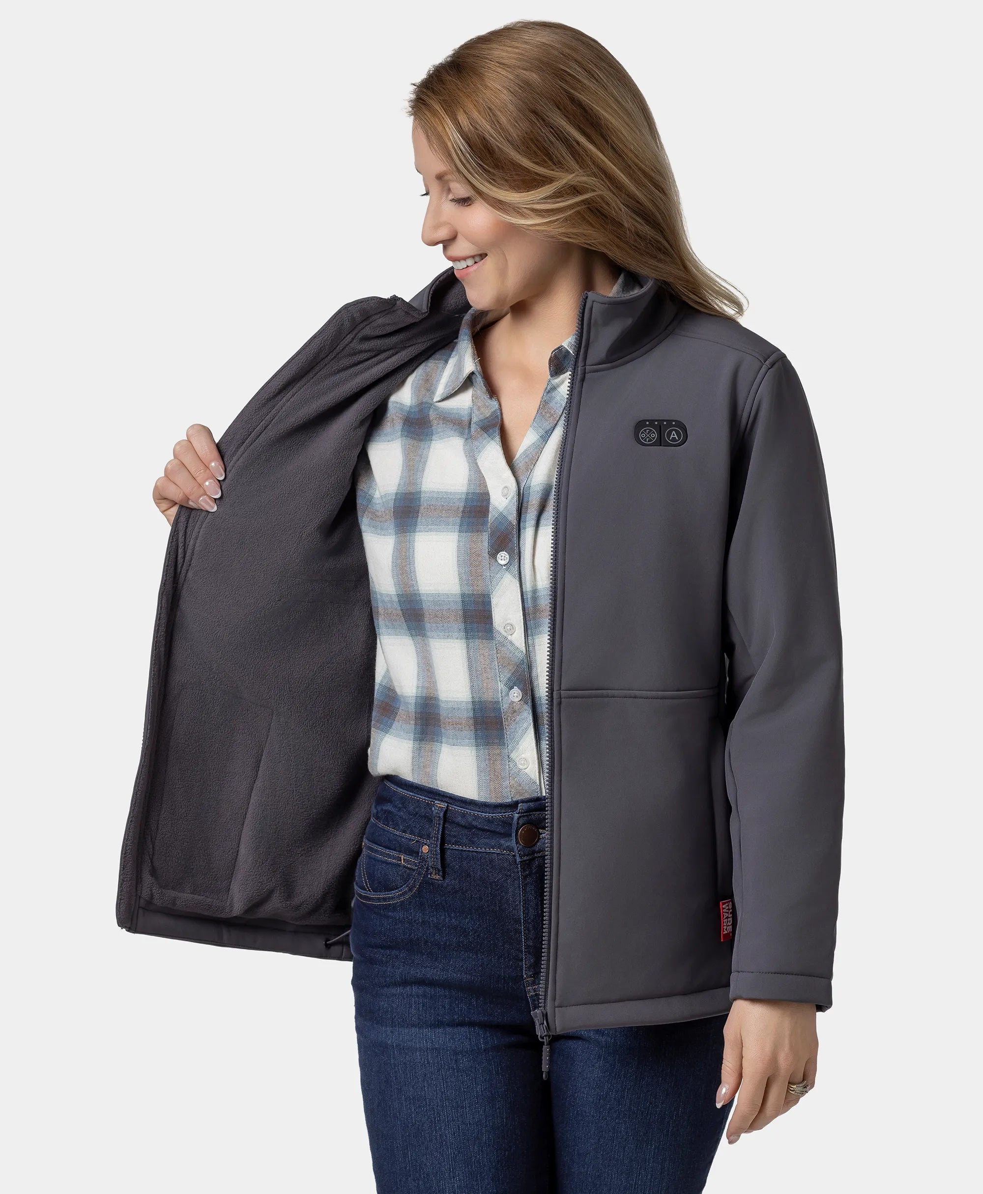Maverick SureWarm® Women's 6-Zone Dual-Control Heated Softshell Jacket, Thumbnail 6