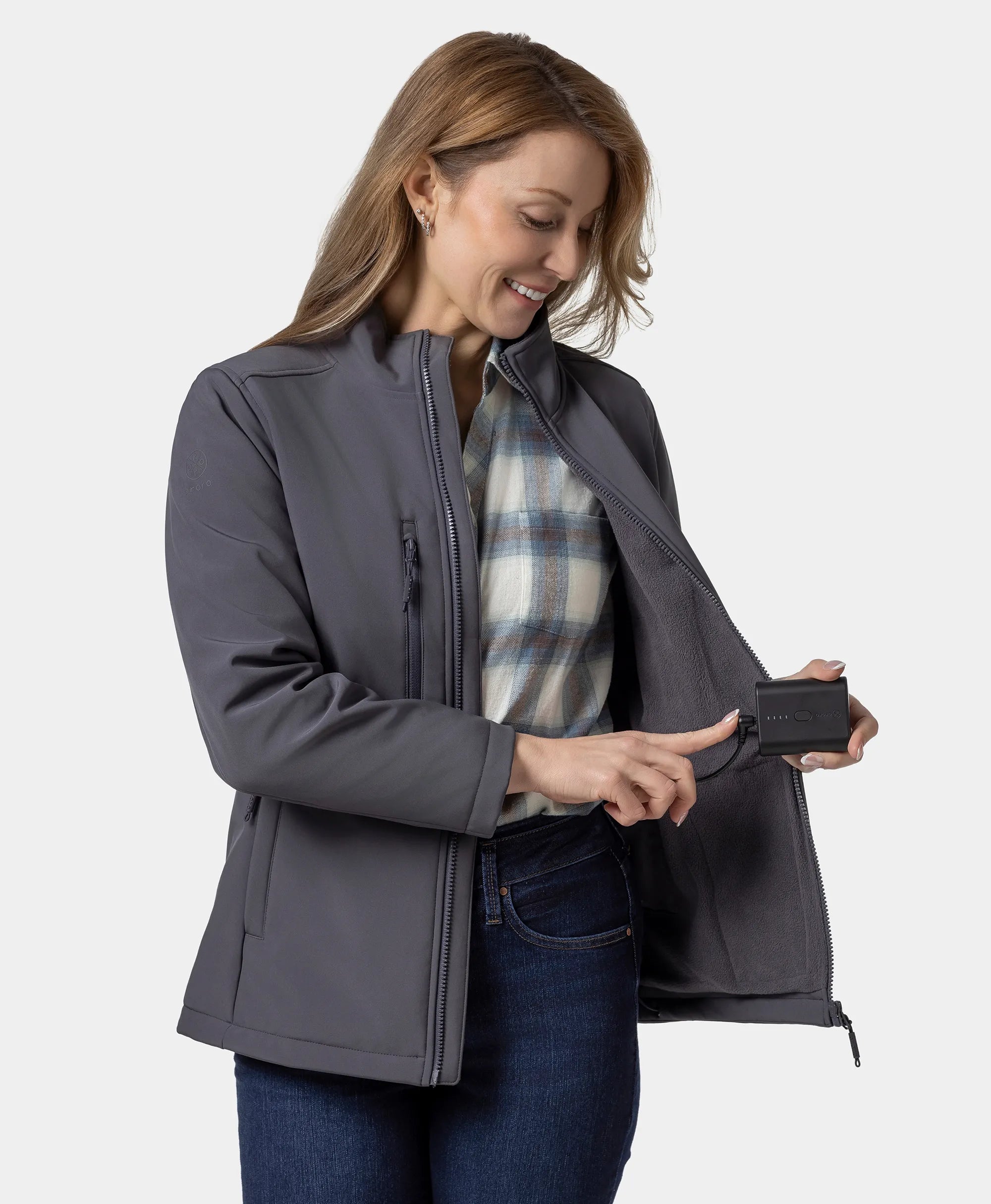 Maverick SureWarm® Women's 6-Zone Dual-Control Heated Softshell Jacket, Thumbnail 8