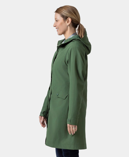 Downtown Women's Heated Rain Trench