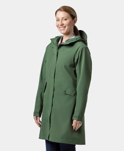 Downtown Women's Heated Rain Trench