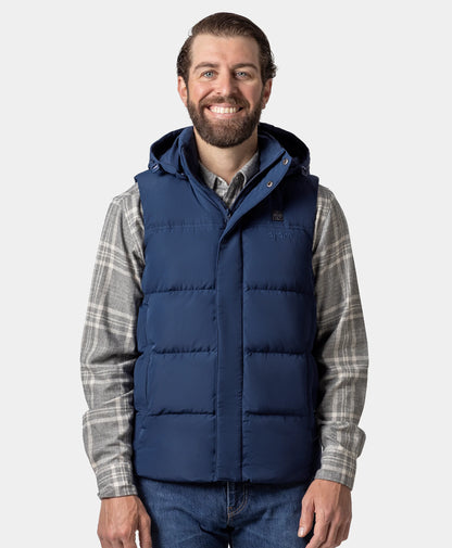Men's Heated Down Gilet - Blue
