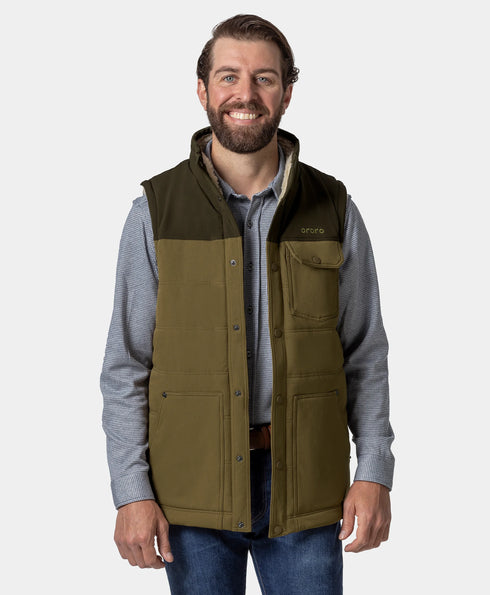 Sierra Men's Heated Sherpa Lined Gilet ,view 1