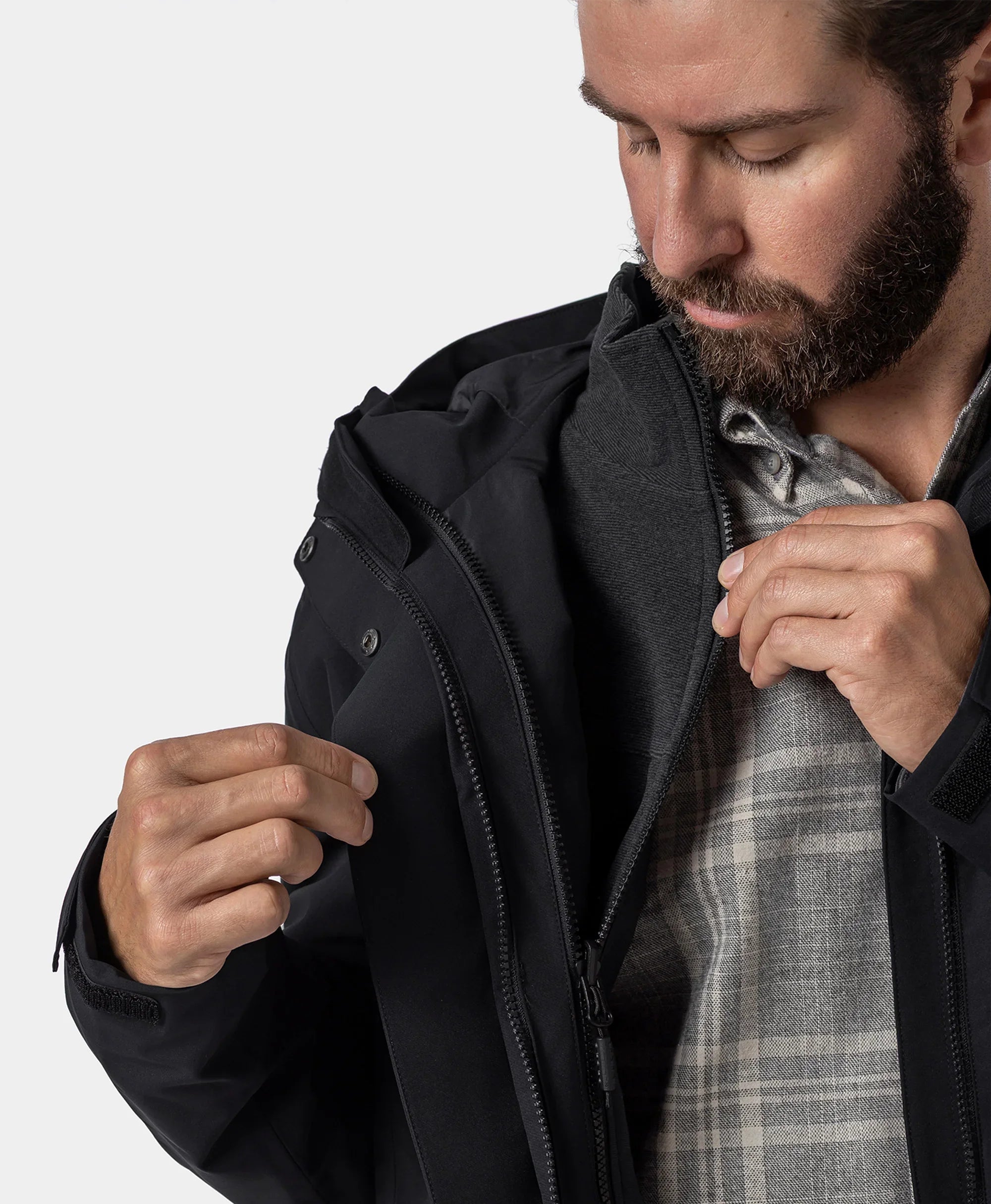 River Ridge Men’s 3-in-1 Waterproof Rain Jacket (Non-heated), Thumbnail 6