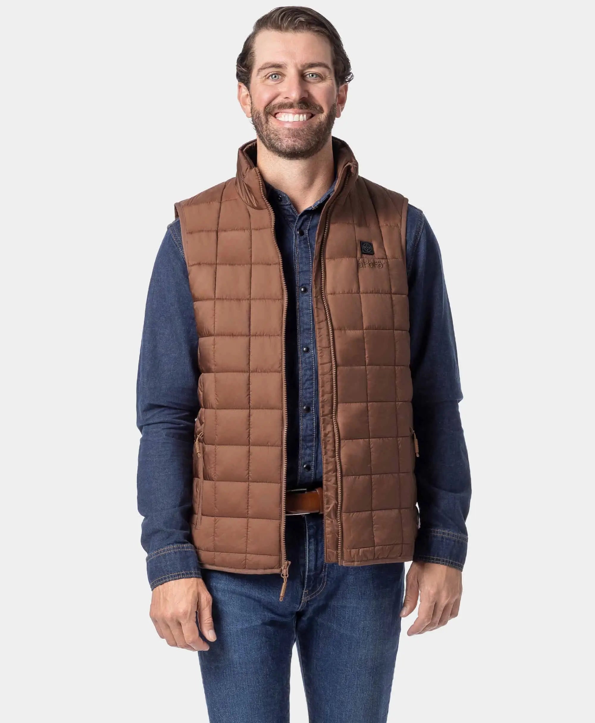 Prism Men's 4-Zone Quilted Heated Gilet