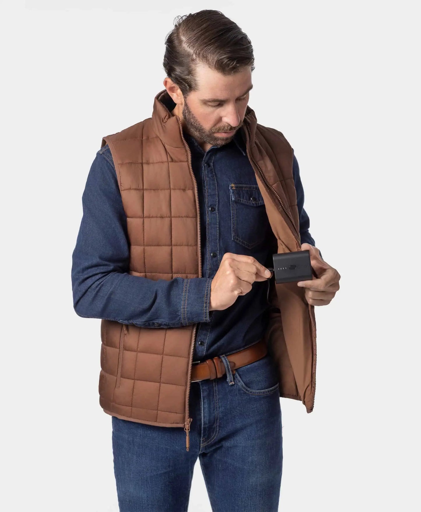 Prism Men's 4-Zone Quilted Heated Gilet