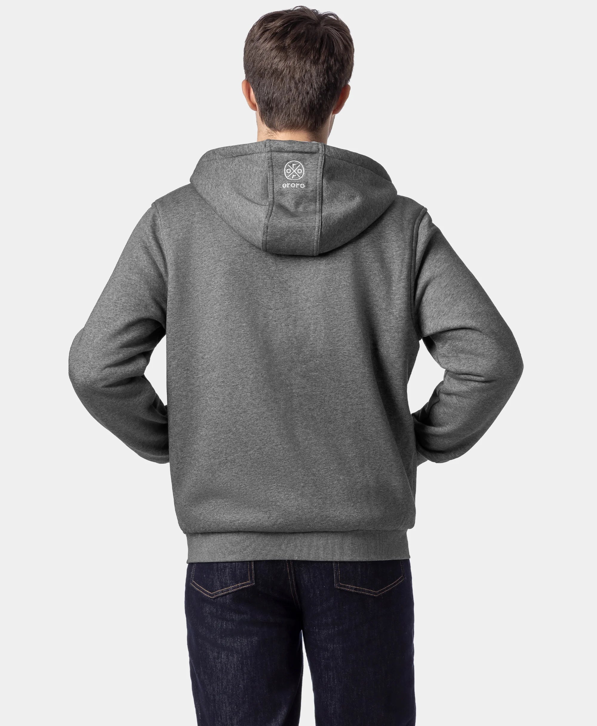 Element Unisex 4-Zone Fleece Heated Hoodie, Thumbnail 4