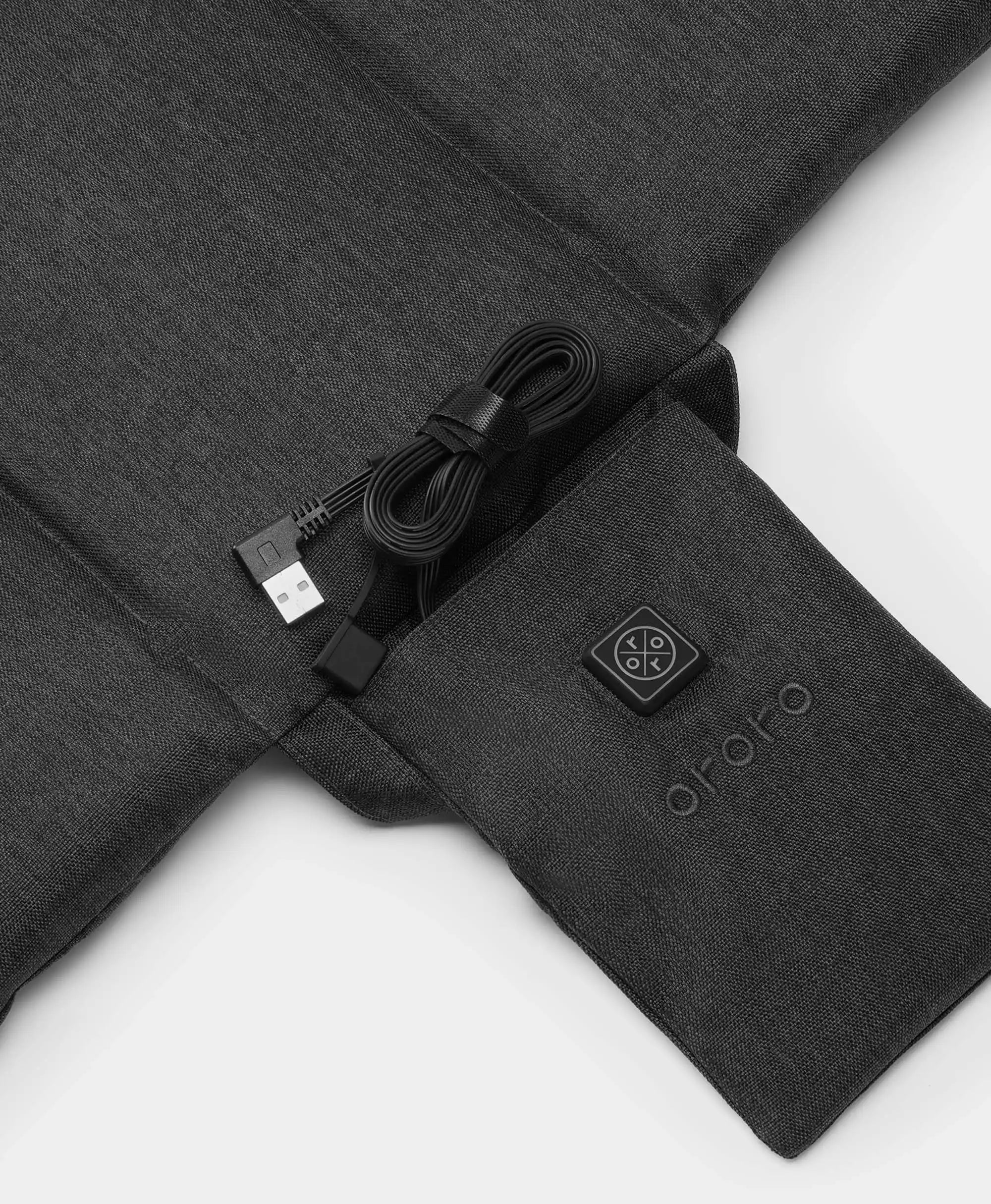 Heated Seat Cushion - Flecking Grey / Black, Thumbnail 7