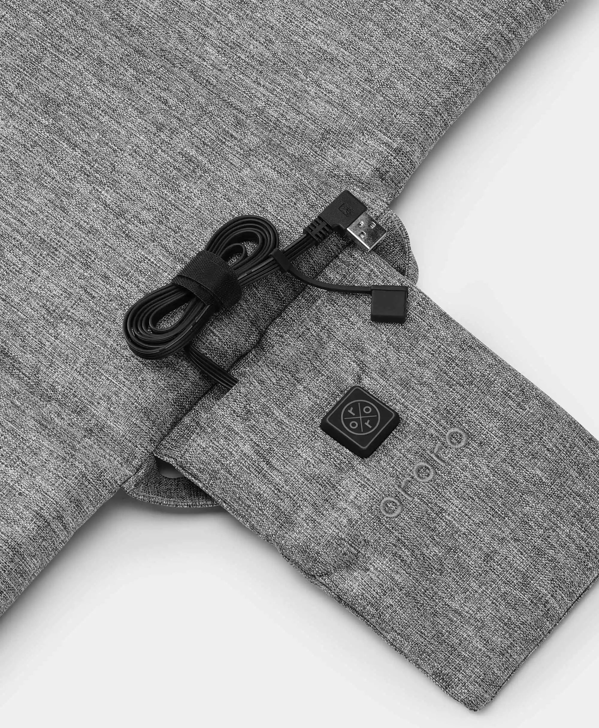 Heated Seat Cushion - Flecking Grey / Black, Thumbnail 14