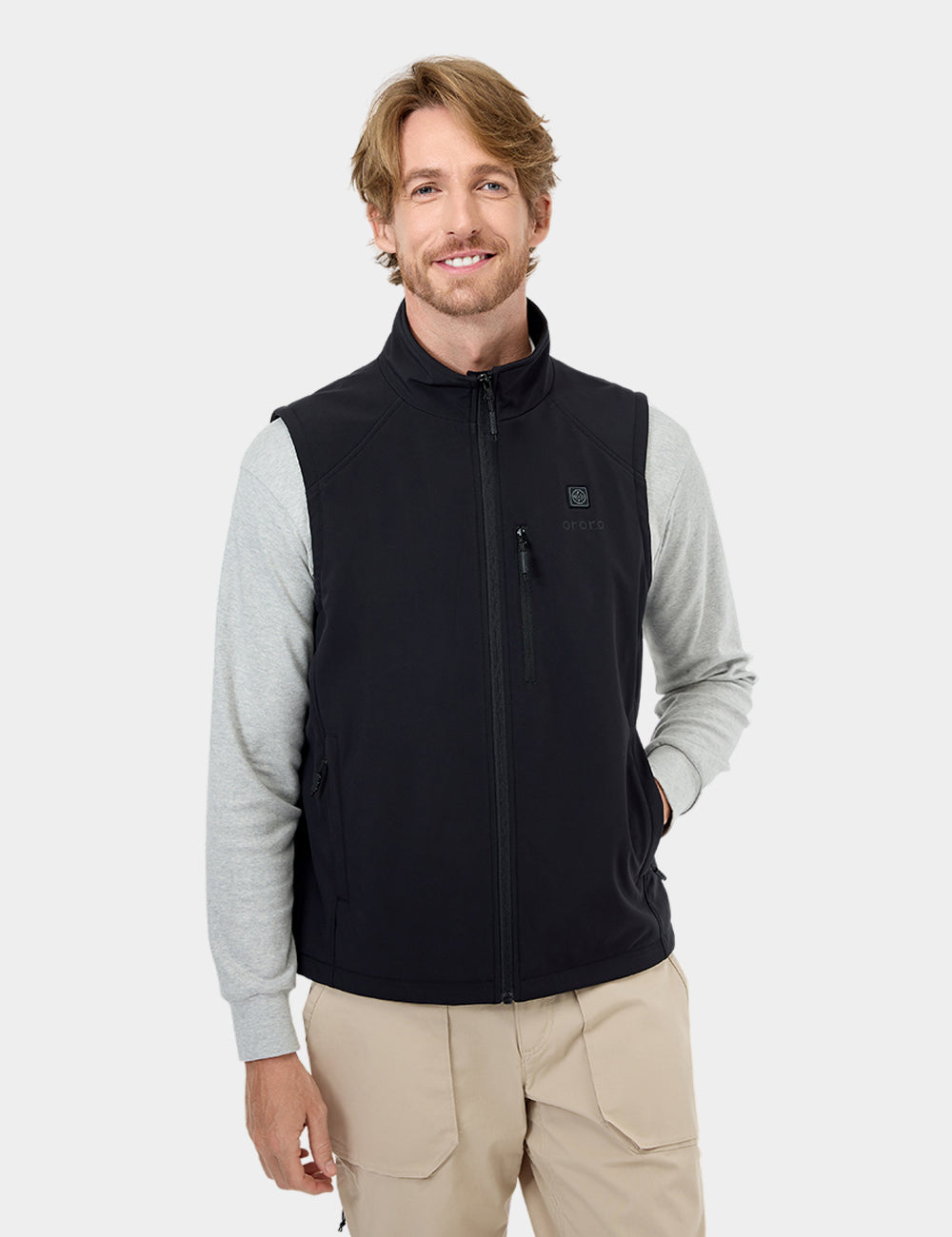 (Open-Box) Men's Heated Softshell Gilet - Black