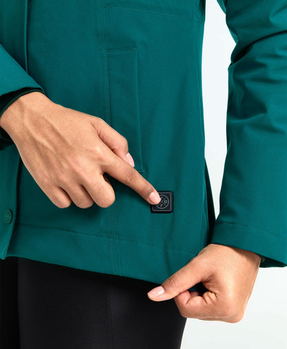 power button at the left hem