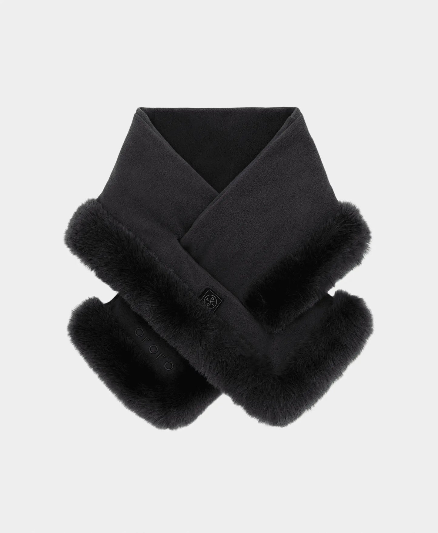 Queen Cove Unisex 1-Zone Heated Faux Fur Fleece Scarf