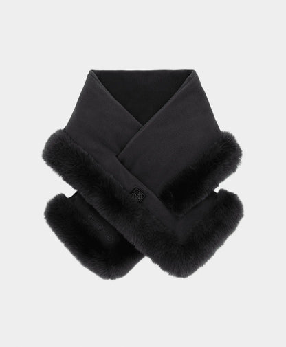 Queen Cove Unisex 1-Zone Heated Faux Fur Fleece Scarf
