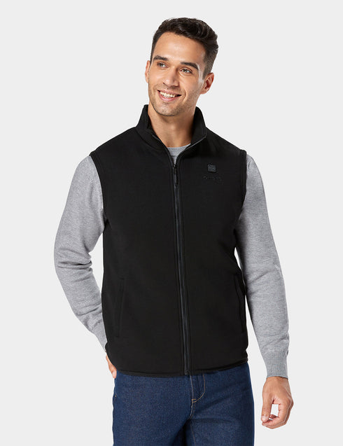 Men's Heated Fleece Vest ,view 2