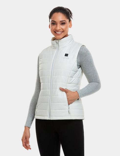 Women's Classic Heated Vest - White  ,view 1
