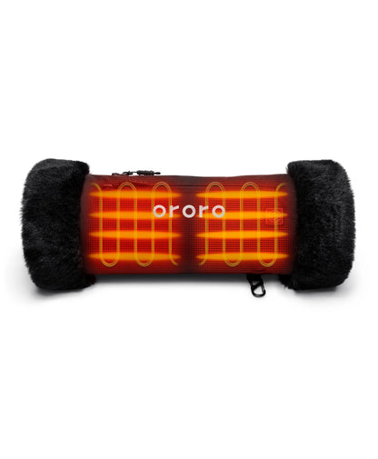 Queen Cove Unisex 2-Zone Heated Faux Fur Hand Warmer