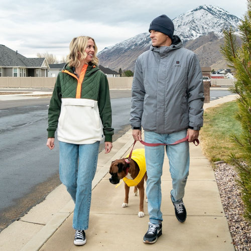 Men's Thermolite® Heated Padded Jacket - Slate Grey