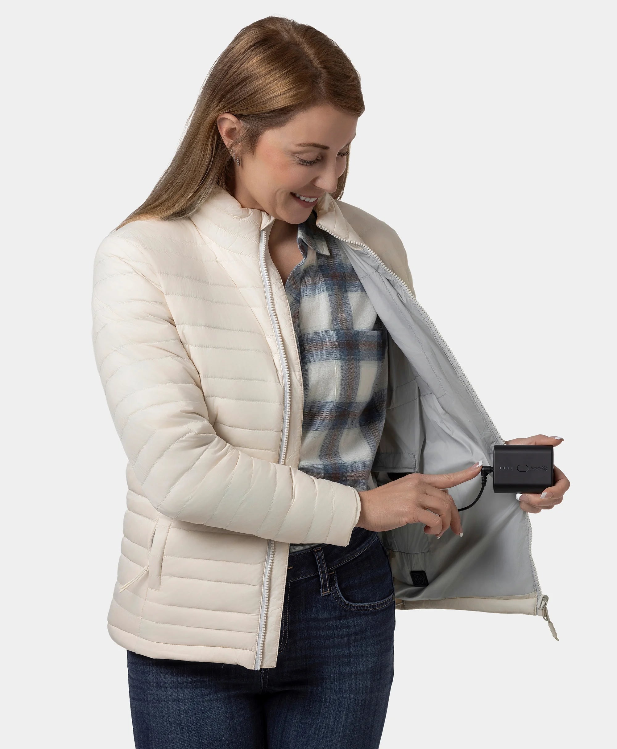 (Open-box) River Ridge Women's Heated Lightweight Down Jacket, Thumbnail 6