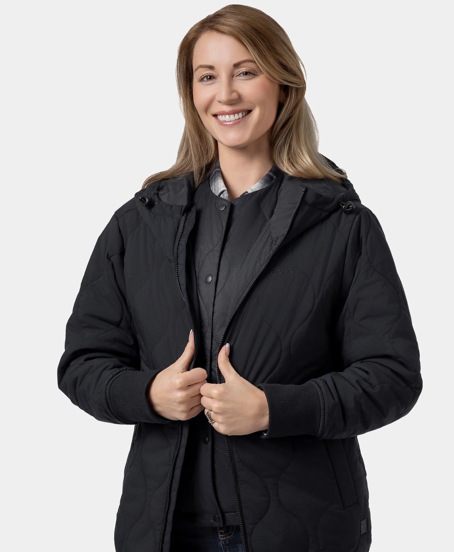 Stargazer Women's Heated Quilted Hoodie Jacket