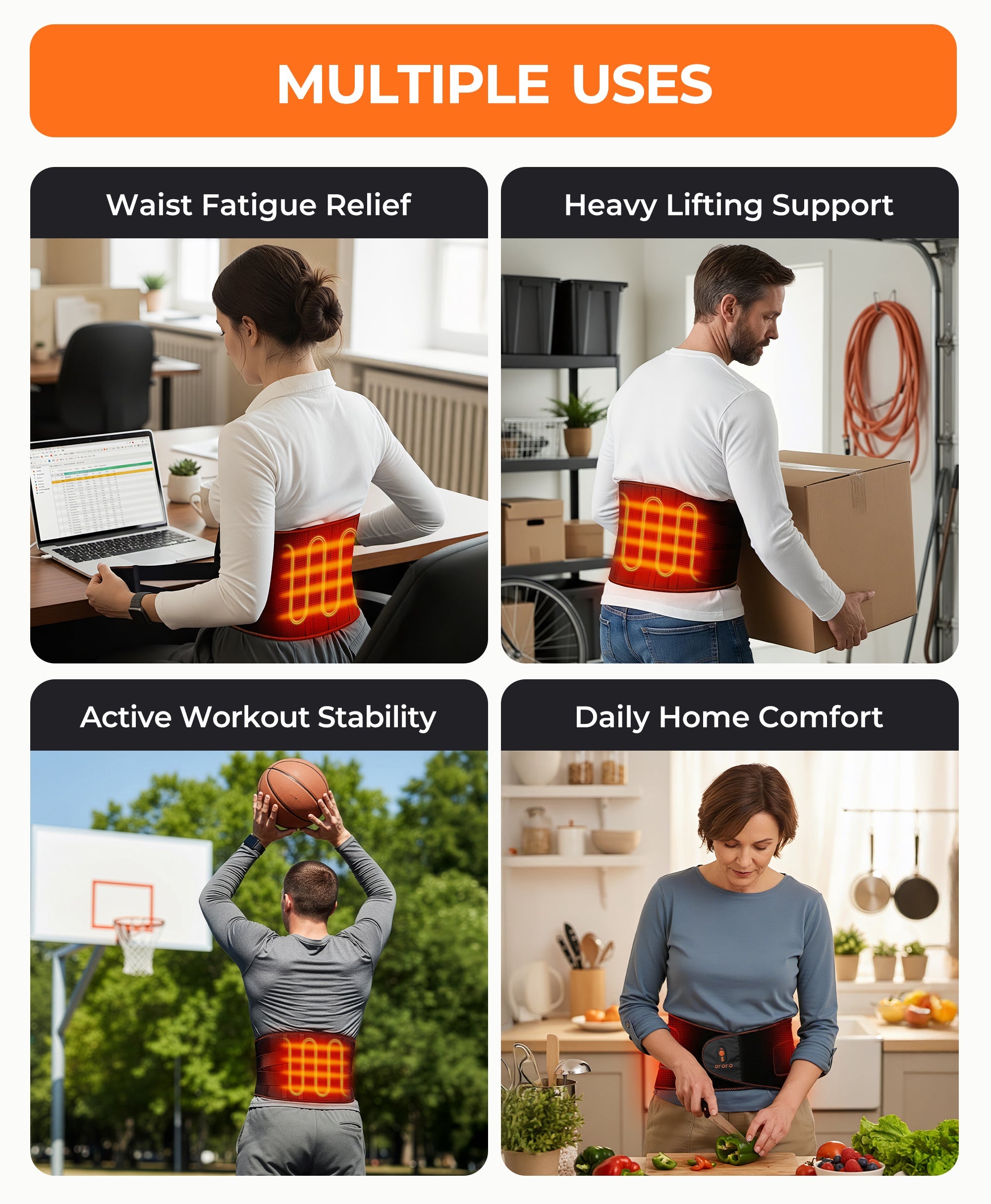 Evergard Heated Waist Brace, Thumbnail 3