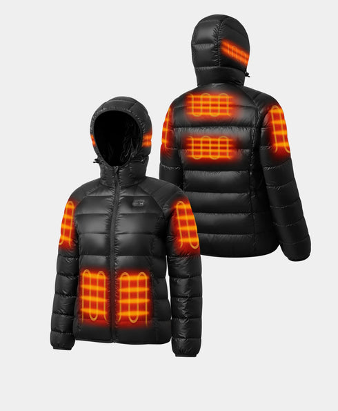 AeroPro Women's 8-Zone Packable Heated Down Jacket ,view 2