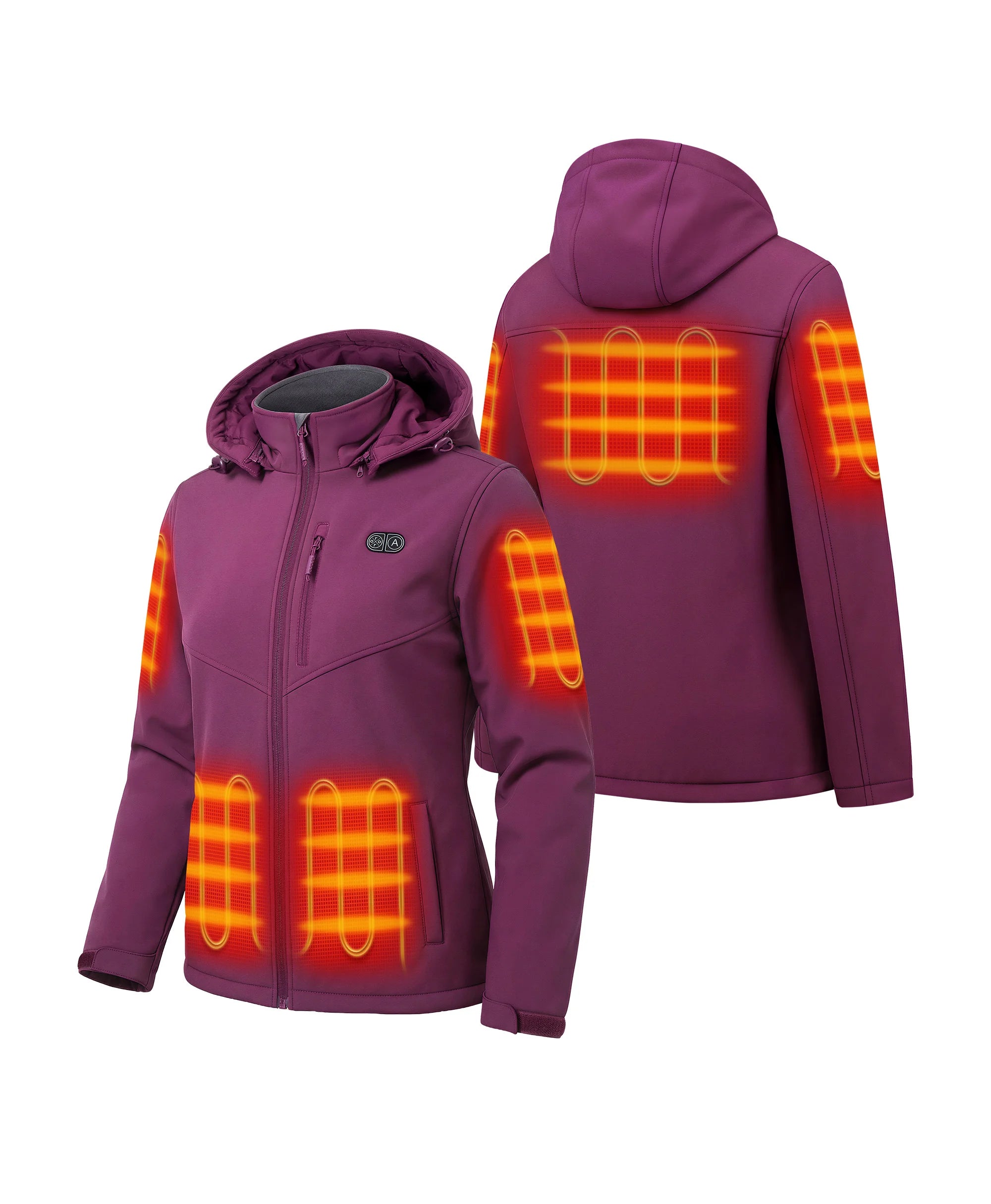 Women's Dual Control Heated Jacket with 5 Heating Zones (Pocket Heating), Thumbnail 30