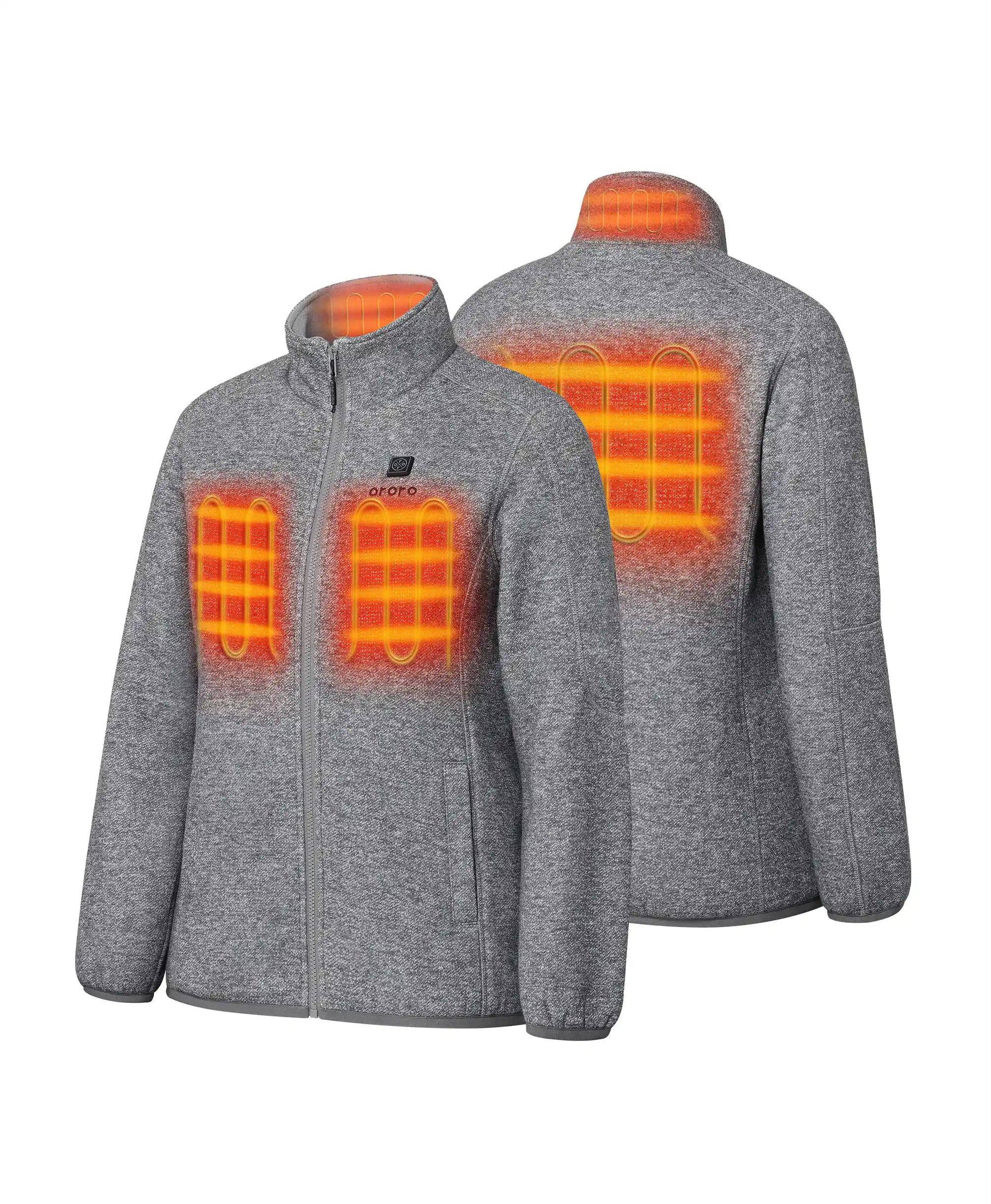 Women's Heated Full-Zip Fleece Jacket (4 Heating Zones), Thumbnail 11