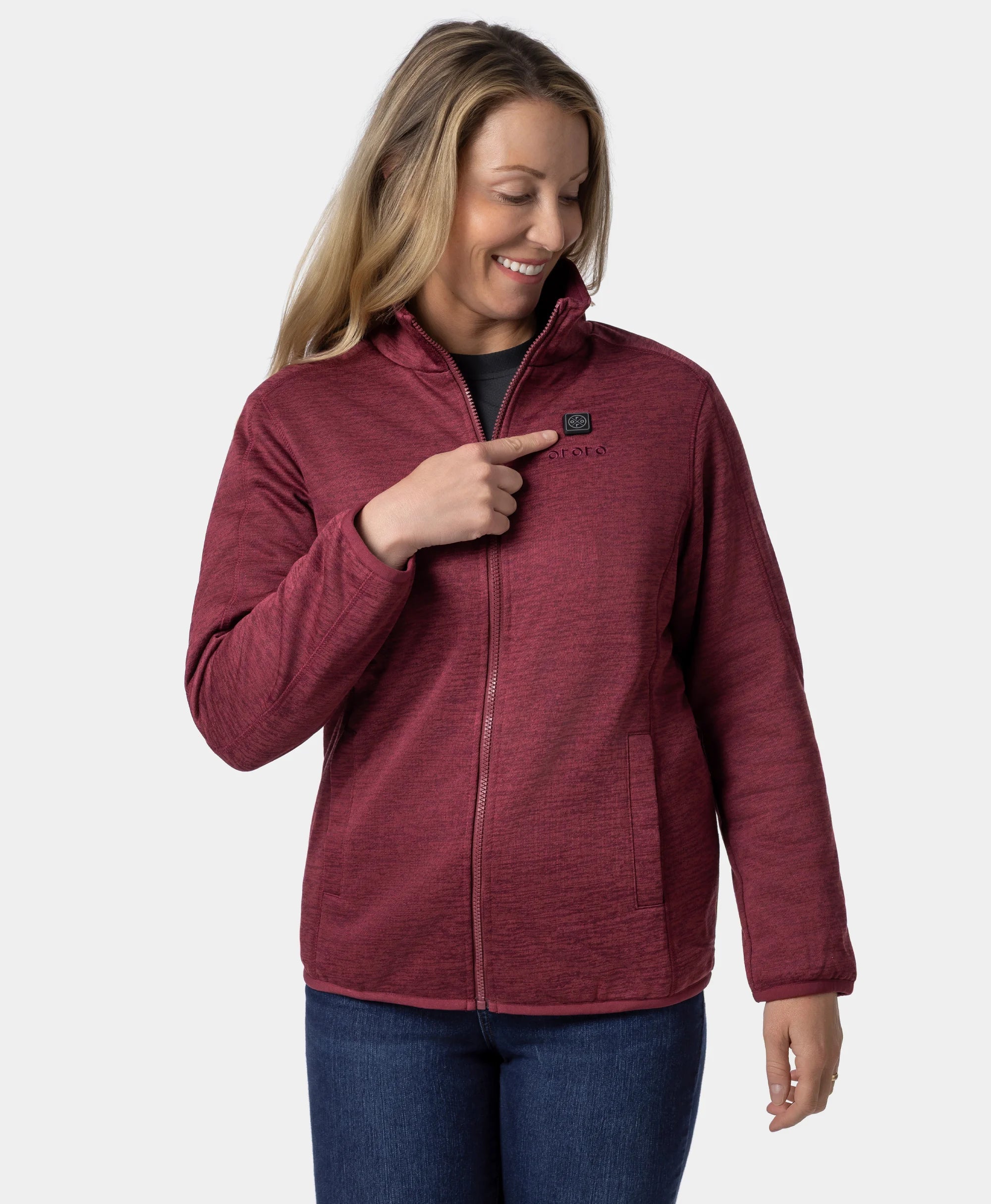 Women's Heated Full-Zip Fleece Jacket (4 Heating Zones), Thumbnail 28
