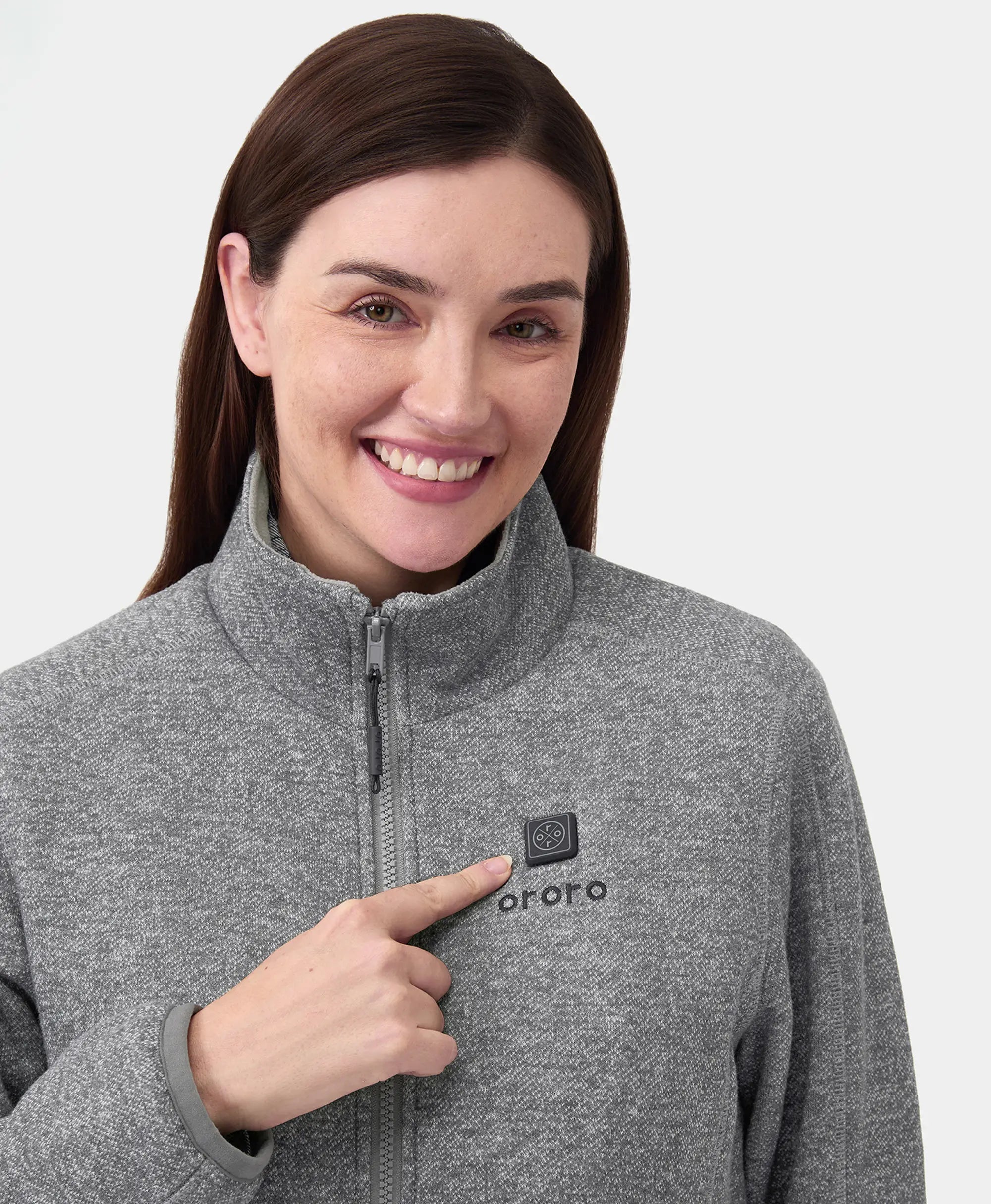 Women's Heated Full-Zip Fleece Jacket (4 Heating Zones), Thumbnail 16