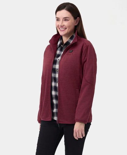 Women's Heated Full-Zip Fleece Jacket (4 Heating Zones)