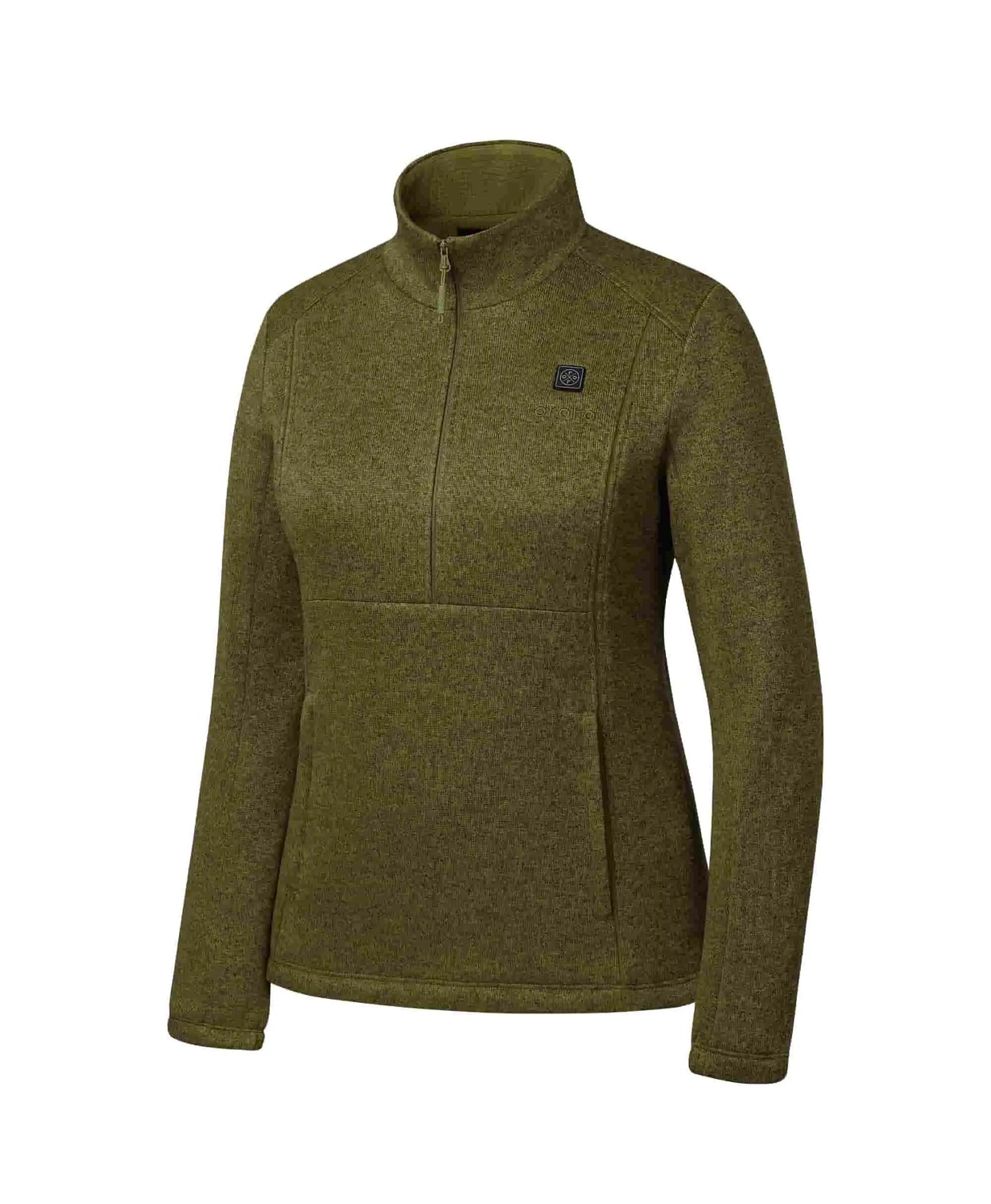 Women's 4-Zone Heated Sweater Fleece Qtr Zip Jacket