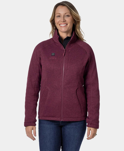 Augusta Tournament Women's 4-Zone Heated Sweater Fleece Jacket