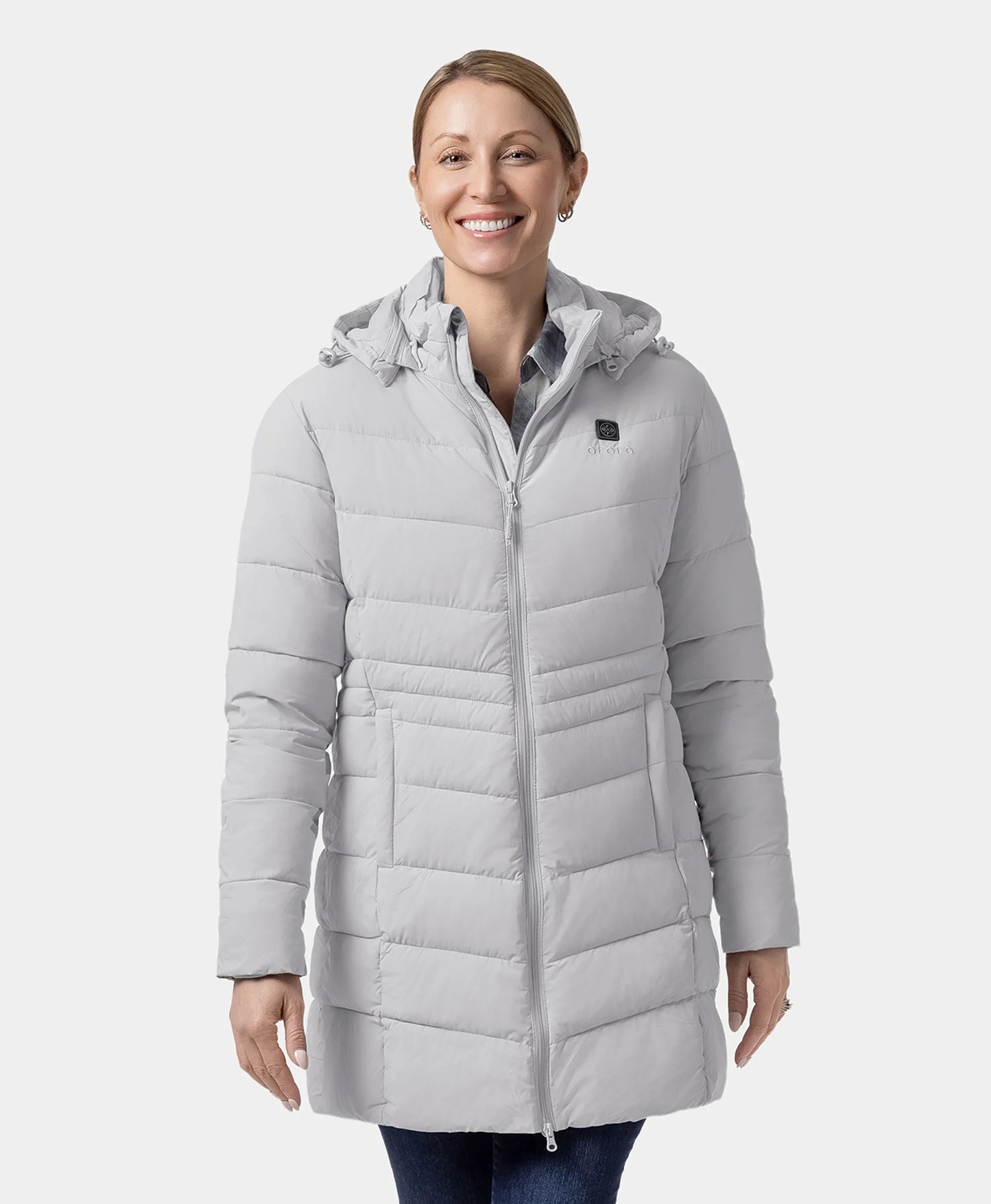 Women's 4-Zone Heated Puffer Parka Jacket